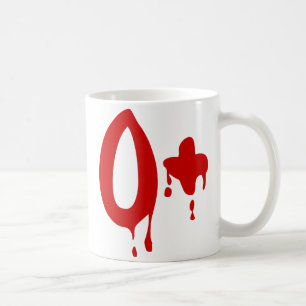 Mug Groupe sanguin O+ Hôpital d'horreur positif