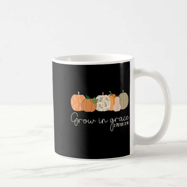 Mug Grow In Grace Pumpkins Fall Thanksgiving Christian (Droite)