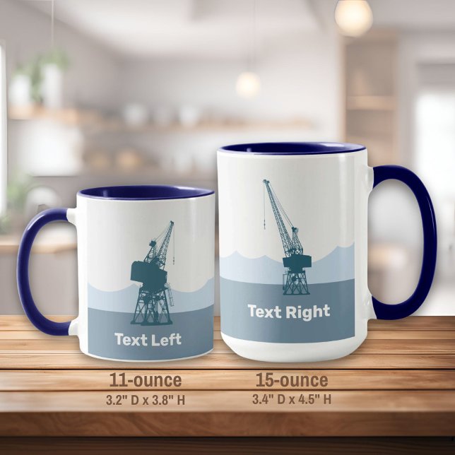 Mug Grues de chantier naval (Créateur téléchargé)