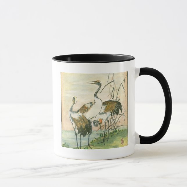 Mug Grues orientales au bord de l'eau (Droite)