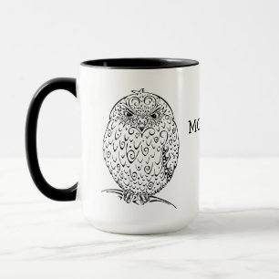 Mug Grumpy African Barbe Owlet Design