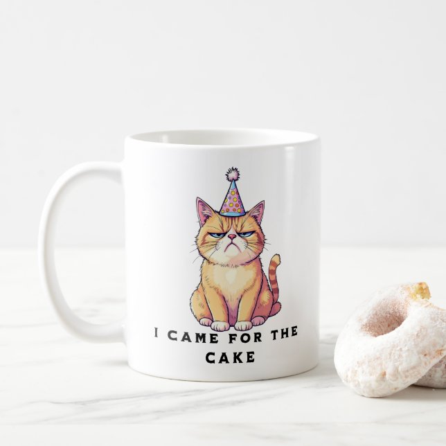 Mug Grumpy Cat Birthday (Avec donut)