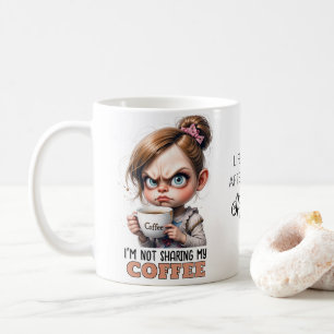 Mug Grumpy mignonne fille boire du café citation amusa