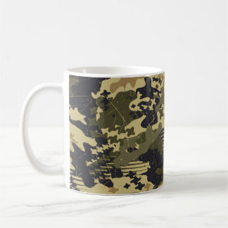 Mug Grunge abstrait camouflage papier peint mimétique