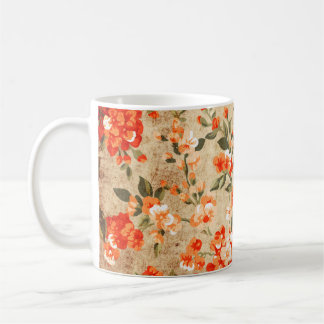 Mug Grunge de fleurs