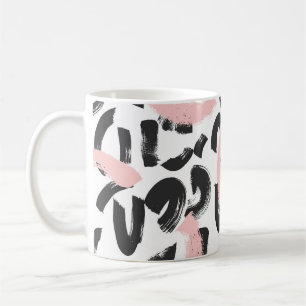 Mug Grunge graffiti : touches de pinceau d'art.