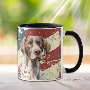 Mug Grunge USA Drapeau Allemand Pointeur Raccourci Chi