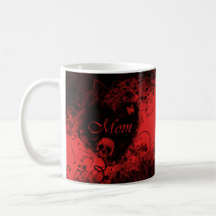 Mug Grungy Goth Heart Maman