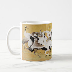 Mug Grupe de grues japonaises Vintage Oiseau Riche Cla