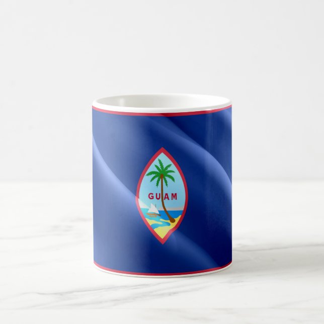 Mug Guam - Drapeau d'agitation - (Centre)