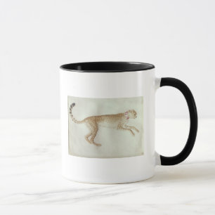 Mug Guépard de bondissement avec un collier rouge