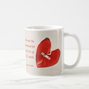Mug Guérisseur d'art d'écriture sainte de 147:3 de
