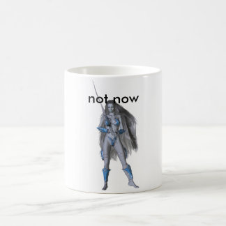 Mug guerrier bleu, pas maintenant