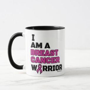 Mug Guerrier/Bloc/Je suis...Cancer du sein