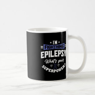 Mug Guerrier épileptique et épilepsie au ruban pourpre