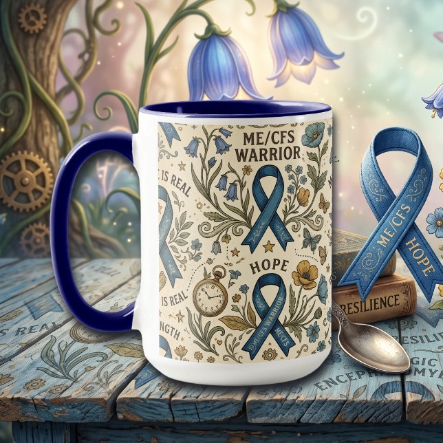 Mug Guerrière de la fatigue chronique ME/SFC (Créateur téléchargé)