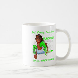 Mug Guerrière de la santé, elle vous punira femme noir
