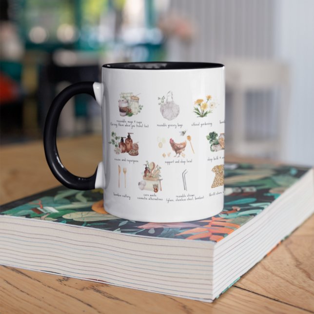 Mug Guide Éco de Style de Vie Durable | Zéro Déchet (Créateur téléchargé)