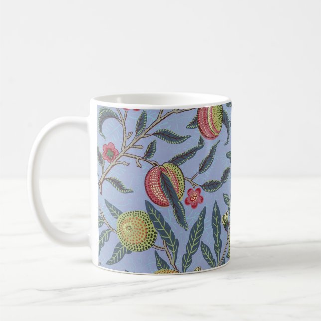 Mug Guillaume Morris Fruit Pomegranate Blue Orament (Gauche)