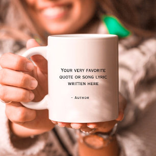 Mug Guillemet personnalisé - créez votre propre texte 