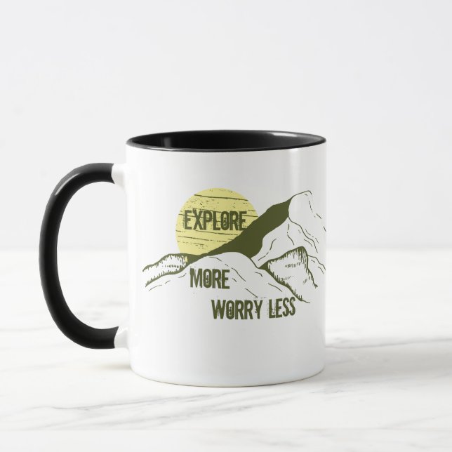 Mug Guillemets randonnées motivants (Gauche)