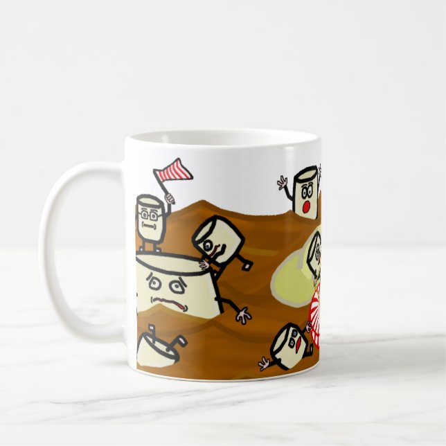 Mug Guimauves se noyant en chocolat chaud (Gauche)