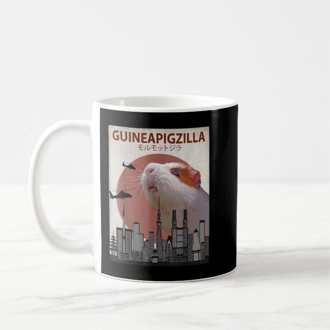 Mug Guineapigzilla Funny Guinée Pig Cadeau (Gauche)