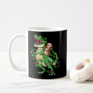 Mug Guinée équitation Noël Lumière T Rex Dinosaur