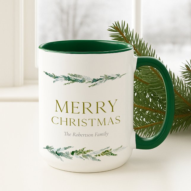 Mug Guirlande personnalisée de Noël (Créateur téléchargé)