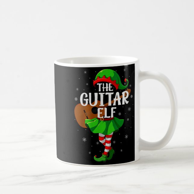 Mug Guitar Elf Christmas Girls Women Elf Squad Xmas Fa (Droite)