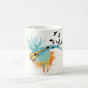 Mug Guitare acoustique produits personnalisés