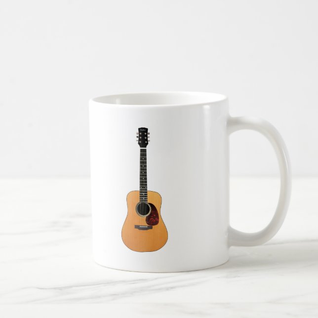 Mug Guitare acoustique verticale (Droite)