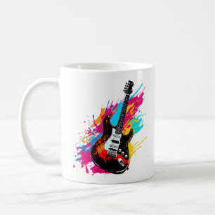 Mug Guitare électrique 90s en style gras