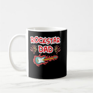 Mug Guitare Électrique Papa Rockstar Fan de Rock Fête 