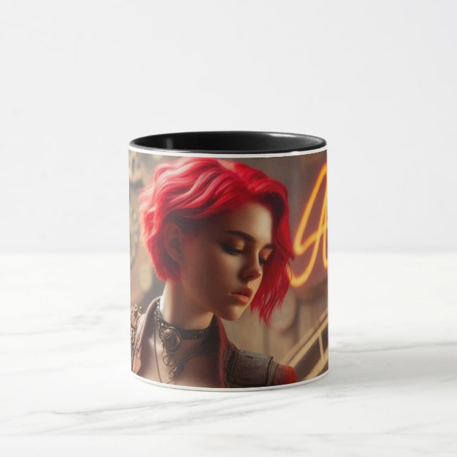 Mug Guitare musicienne Aries Zodiac (Centre)
