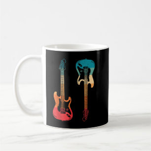 Mug Guitare Rétro Guitariste Guitare Électrique Basse