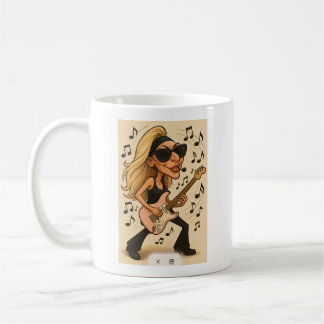 Mug Guitare Rockin' Femme Sauvage