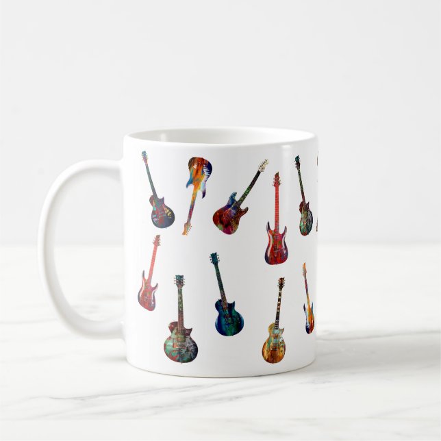 Mug Guitares colorées (Gauche)