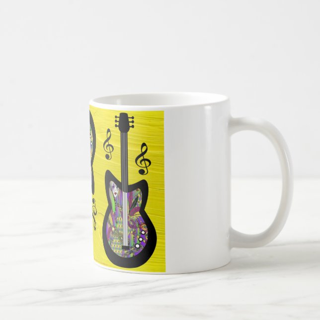 Mug Guitares colorées Mardi Gras (Droite)