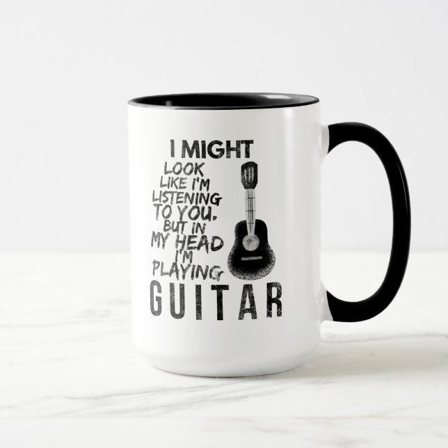 Mug guitariste amusant (Droite)