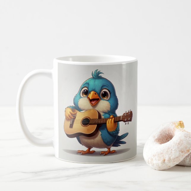 Mug guitariste mélodique - Sip in Harmony (Avec donut)