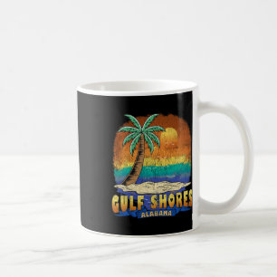 Mug Gulf Shores Alabyma Souvenir Vintage en détresse