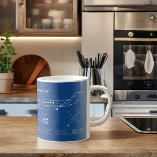 Mug Gulfstream G-IV - Plan directeur de l'avion AD