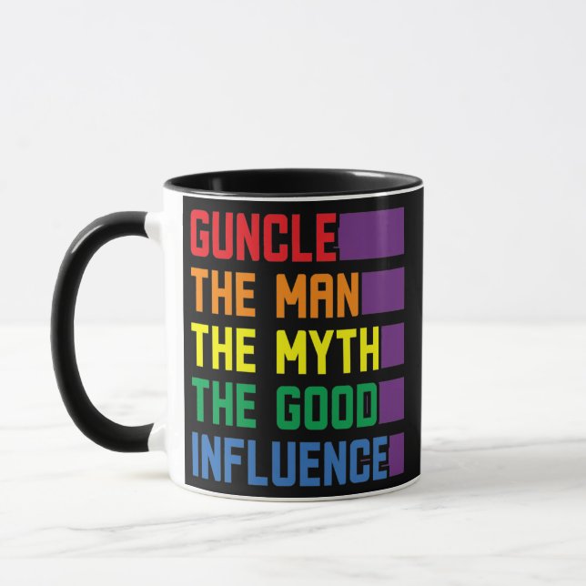 Mug Guncle The Man The Myth The Good Influence Pride (Gauche)