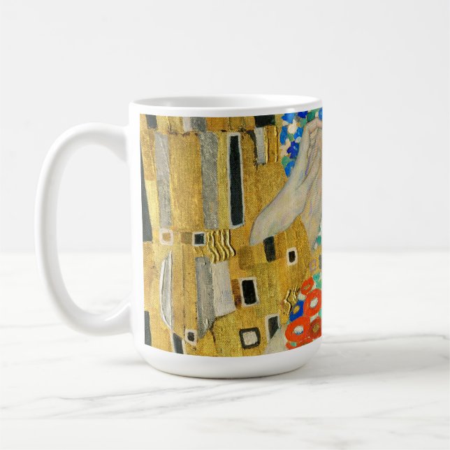 Mug Gustav Klimt The Kiss Visages Détail Peinture (Gauche)