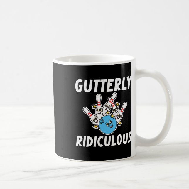 Mug Gutterly Ridiculous Funny Bowling Bowler  (Droite)