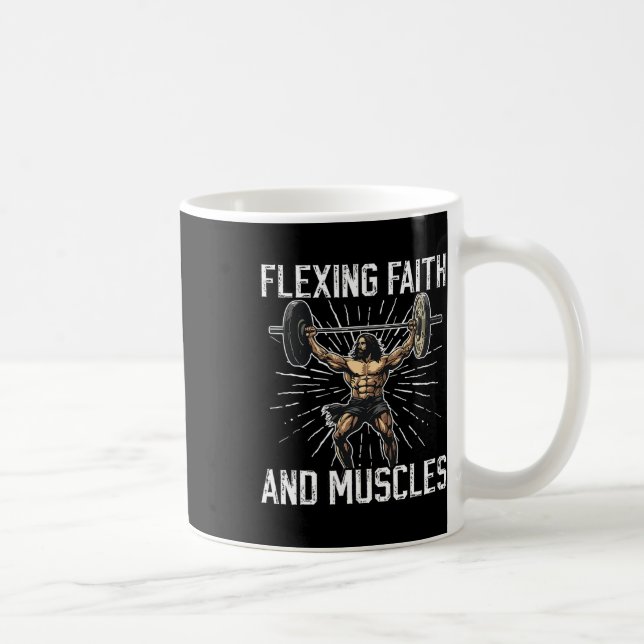 Mug Gym And Jesus Christian Bodybuilder Religious Body (Droite)