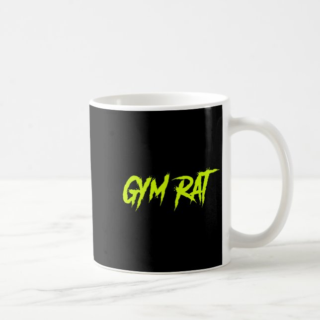 Mug Gym Rat Cadeaux Hommes Vêtements Essentiels Hustle (Droite)