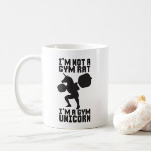 Mug Gym Rat vs Gym Unicorn - Drôle Inspiration d'entra
