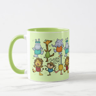 Mug Gymnase Jungle Exercice Animaux